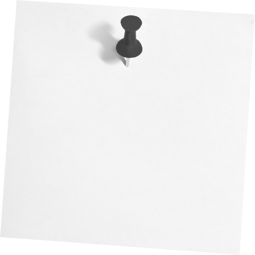 White Paper Square Sticky Note